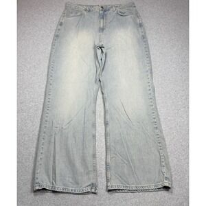 Collusion Jeans Womens 34x31 Wide Leg Highrise Baggy Denim